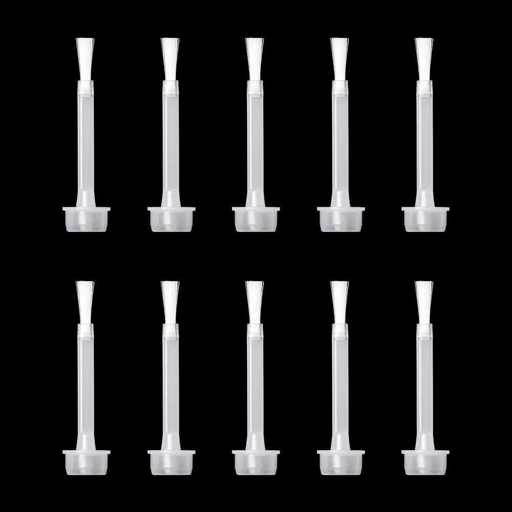 AZUREBEAUTY Dip Powder Liquid Brush 10Pcs/Set - Nylon/Synthetic Fibers - Perfect for AZUREBEAUTY Dip Powder Kit - Plastic Handle image number 3