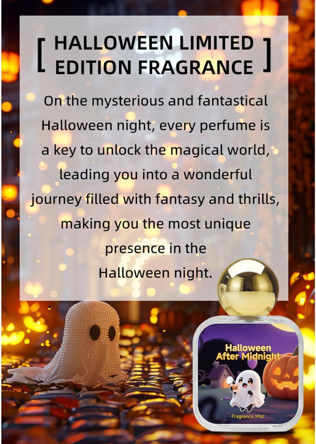 Choomomo Festive Party Fragrance Unisex Body Spray Long Lasting Perfume Mist for Halloween Masquerade Events for Women and Men Halloween after Midnight One Size - Halloween Road To Hades image number 2