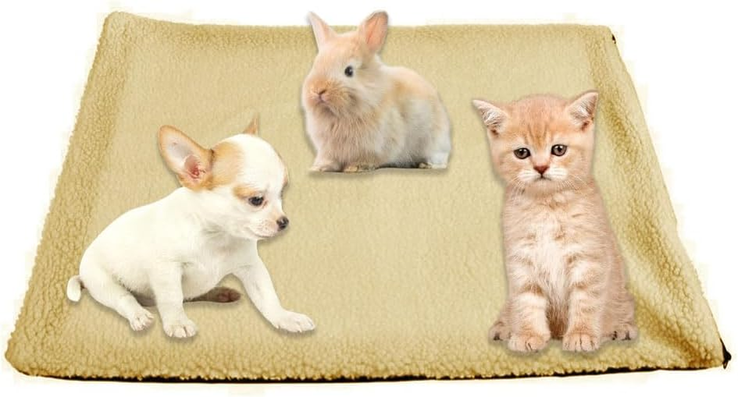 Self-Heating Cat Blanket, Self-Heating Blanket for Cats and Dogs, Electric Blanket Cat, Self-Warming Cat Blanket 60 X 45 Cm, Heat Blanket for Cats and Dogs, Washable (Beige Colour) image number 5