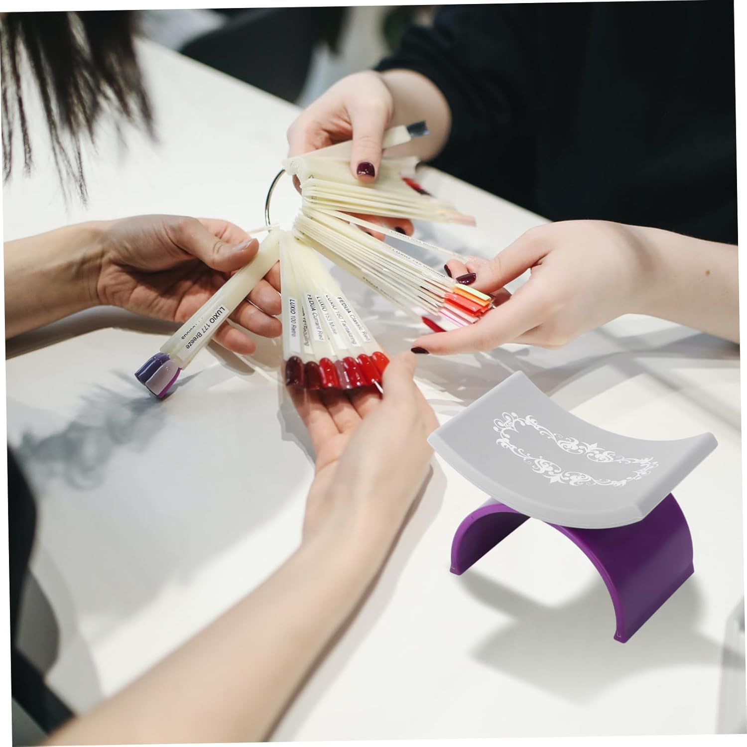 BAZEITFLOW Portable U Shaped Manicure Hand Pillow Removable Detachable Hand Rest Cushion for Nail Art Salon Training and Home Use Comfortable Nail Tech Accessory for Steady and Toes image number 6