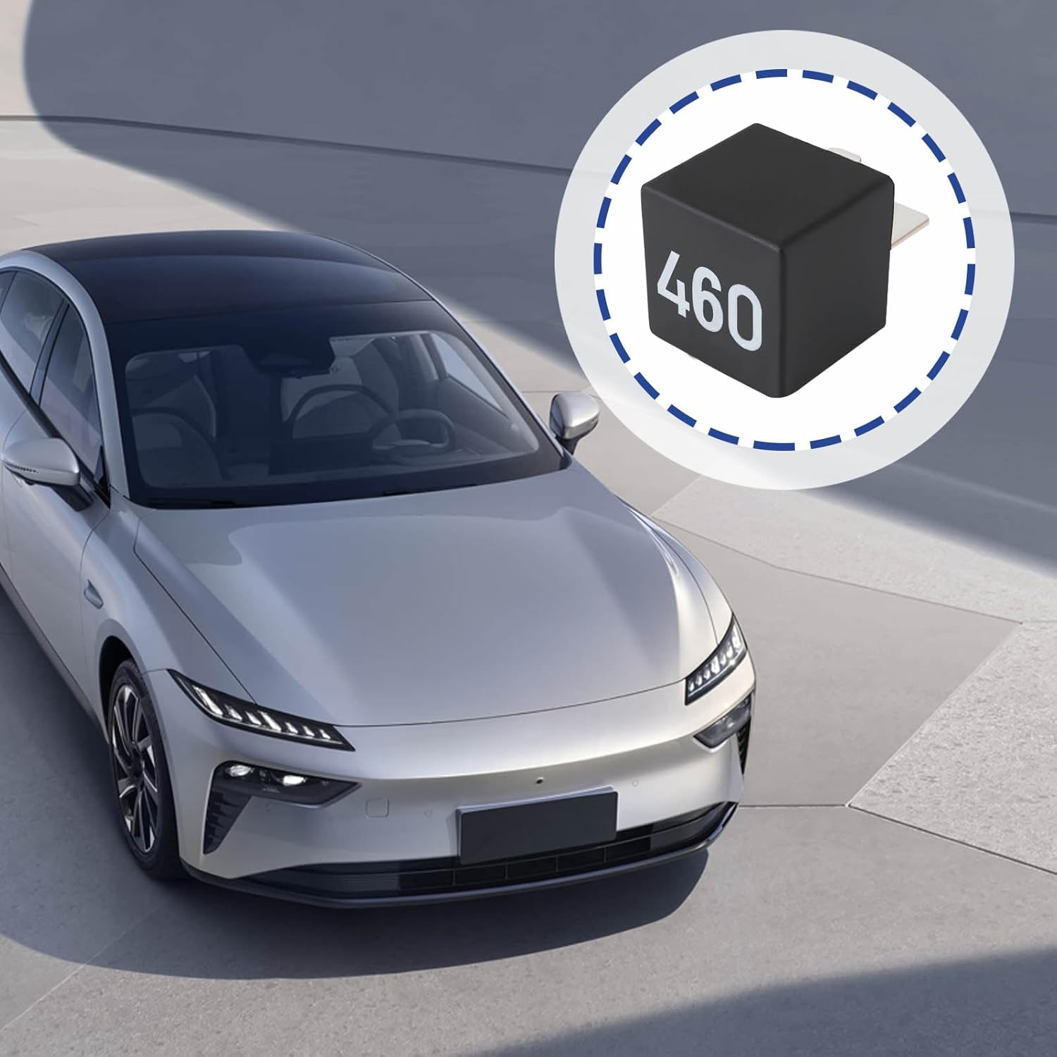 Be in Your Mind 1Pc Automotive Relay 460 Normally Open Contact Relay 4Pin Multifunction Relay 1K0 951 253A 1K0951253A Compatible with VW Compatible with Audi 12V image number 4