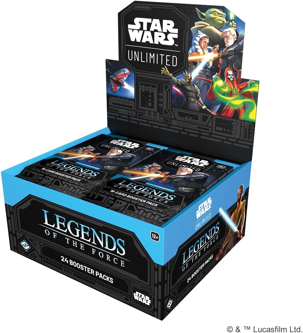Asmodee | Fantasy Flight Games | Star Wars: Unlimited - Legends of the Force - Booster Display (24 Booster Packs) | Trading Card Game | 2+ Players, Ages 12+ image number 3