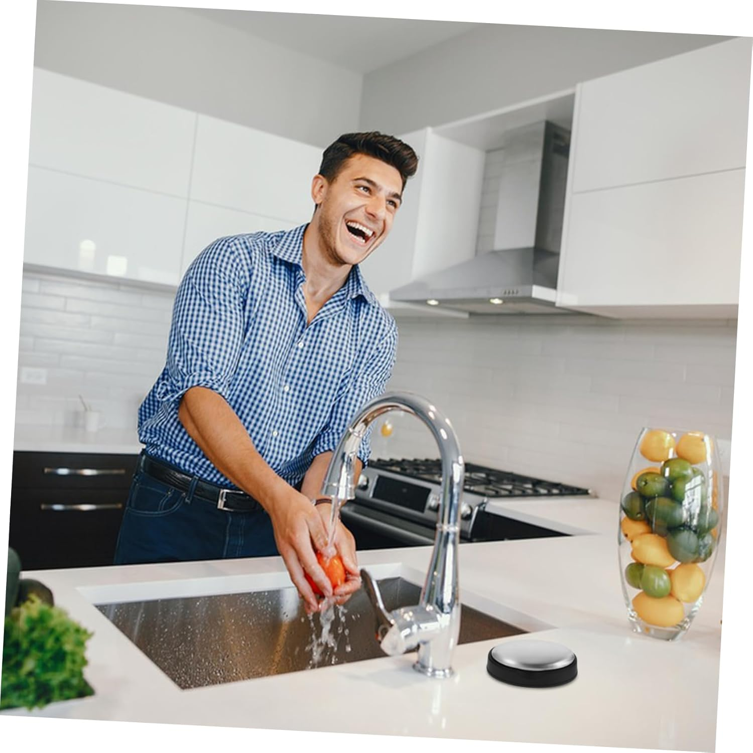 IMIKEYA Stainless Steel Odor Remover Soap Metal Soap for Kitchen Use for Eliminating Fish and Garlic Smells Compact Design for Easy Hand Cleaning with Base