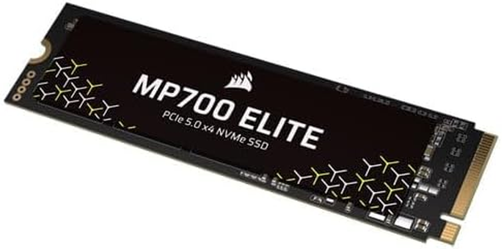 CORSAIR MP700 Elite 2TB Pcie 5.0 X4 Nvme M.2 SSD &ndash; up to 10,000Mb/Sec &ndash; High-Density 3D TLC NAND &ndash; M.2 2280 - Directstorage Compatible &ndash; Black image number 1
