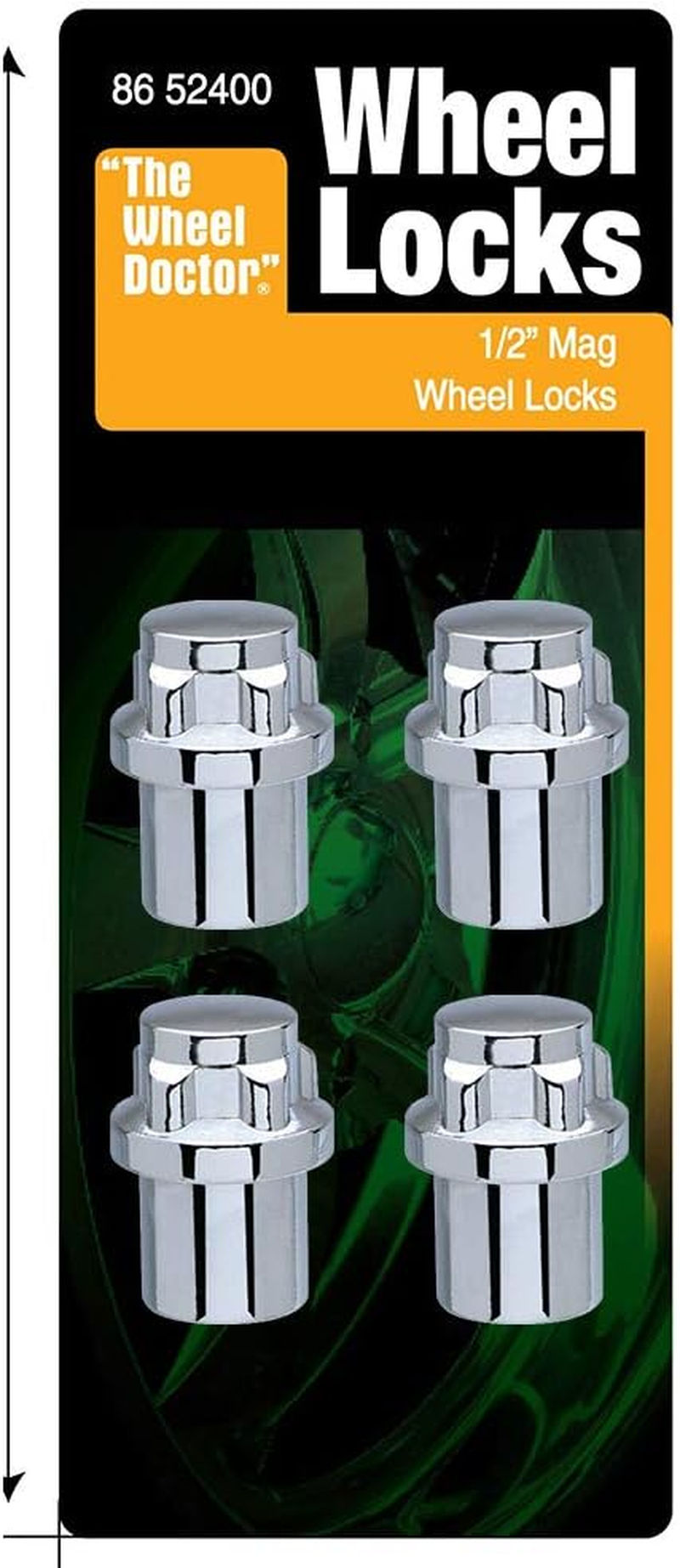 White Knight 8652400 1/2 Mag Socket Lock Wheel Nut 4-Pieces Set