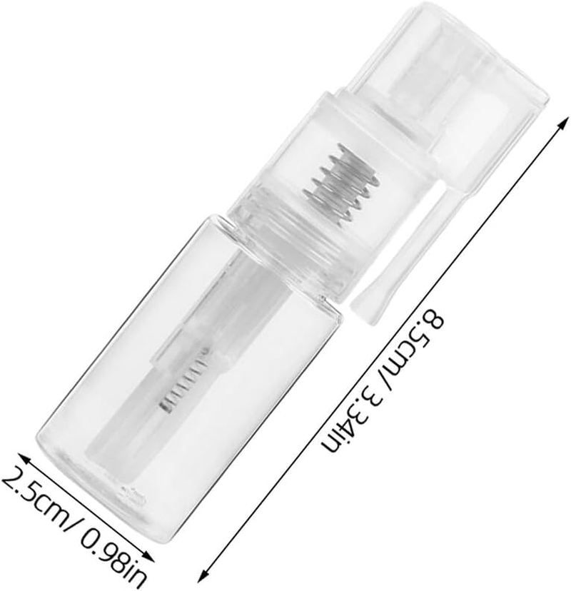 TOPPERFUN 2Pcs Clear Refillable Spray Bottles Ergonomic Mist Sprayer for Medical Powder and Oral Use Travel Makeup Liquid Container for Outdoor Sub Bottles image number 3