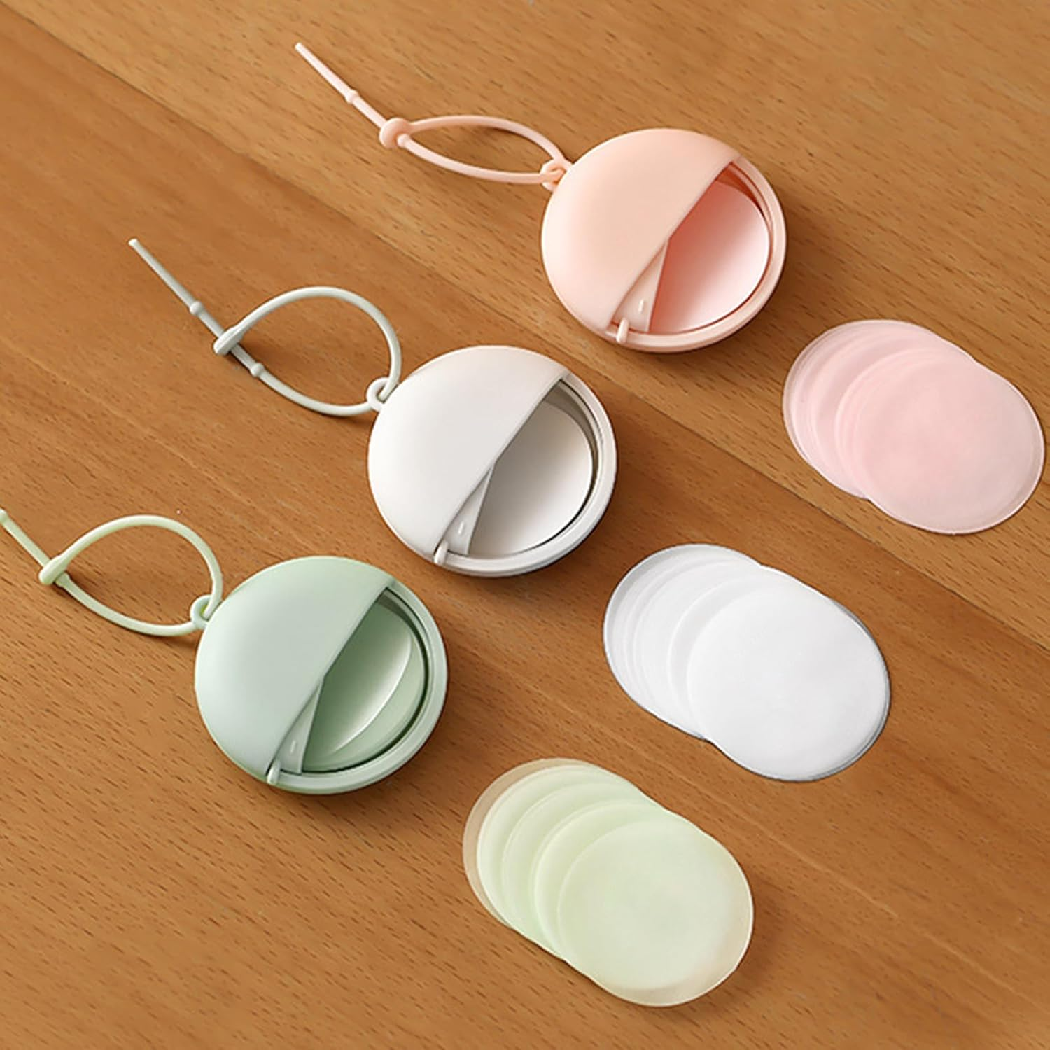 TECHPLUS Paper Soap Sheets Travel Soap 3 Boxes（150 Sheets） Hand Washing - Disposable Scented Bath Slice for Outdoor Indoor Camping Hiking image number 2