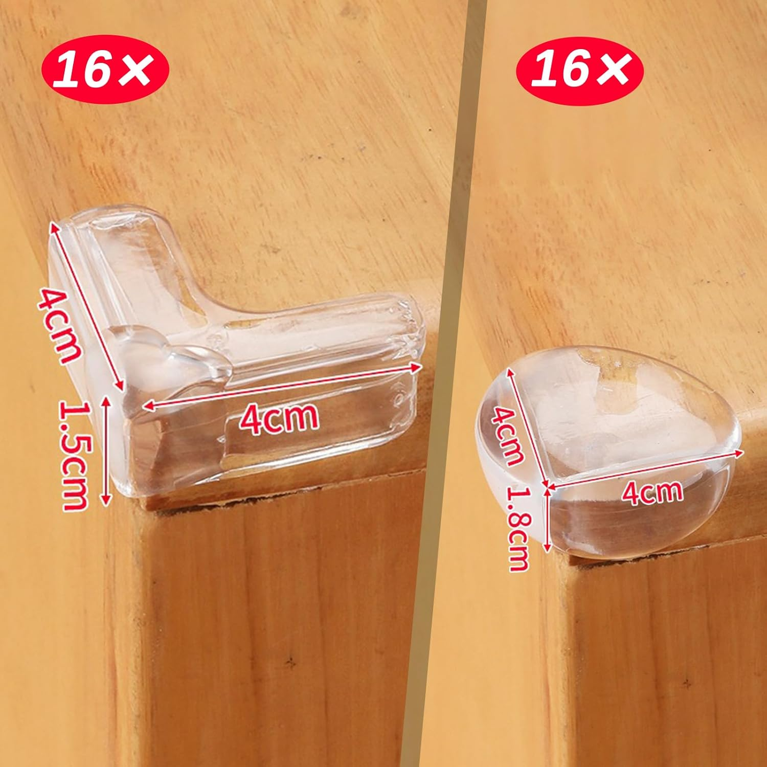 32-Pack Baby Corner Protectors for Safety, Clear Table and Furniture Edge Protector Guards for Baby Proofing image number 1
