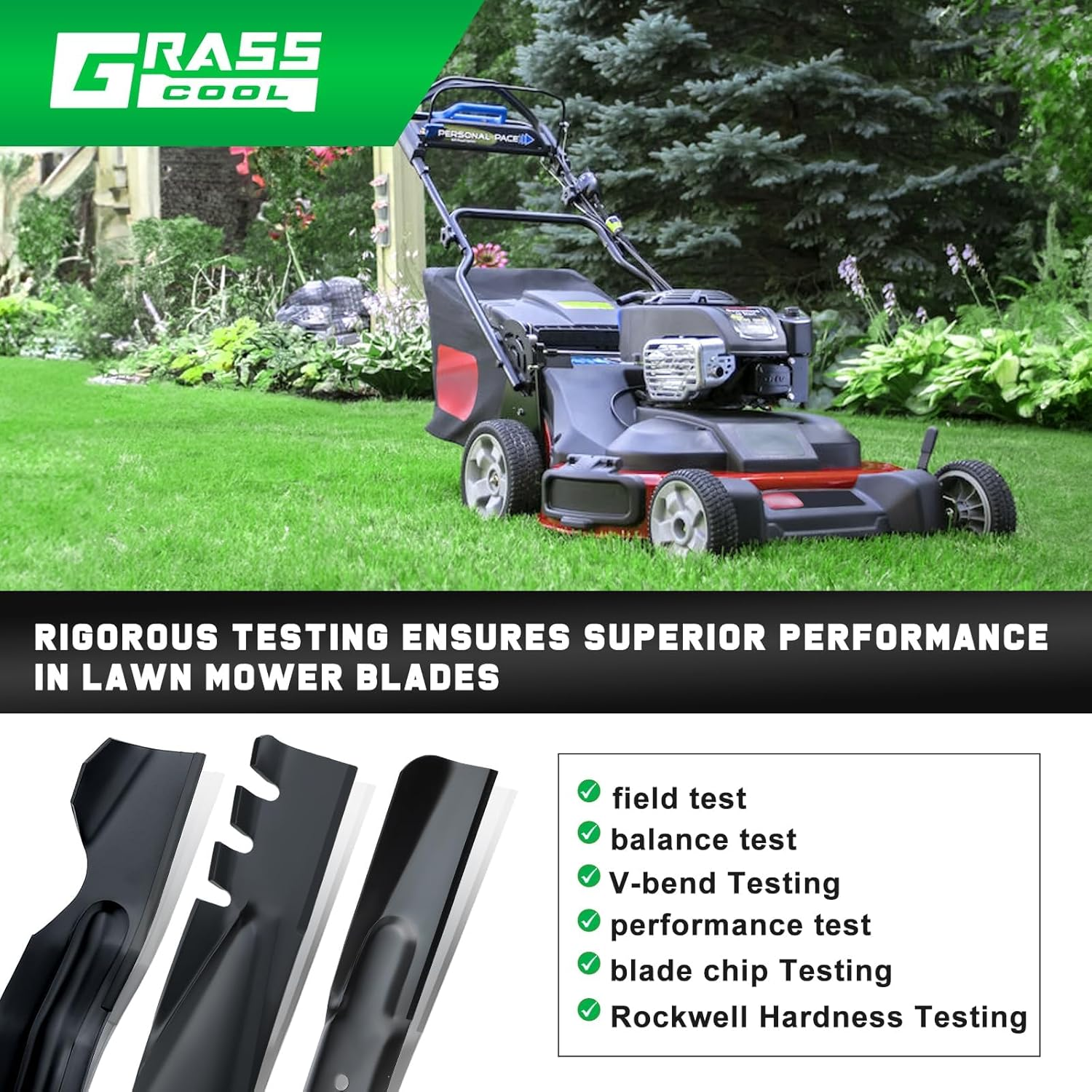 Grasscool Timemaster 30 Inch Mower Mulching Blades for Toro 20199 20200 20975 20977 Lawnmower Replace for 20120P 120-9500-03