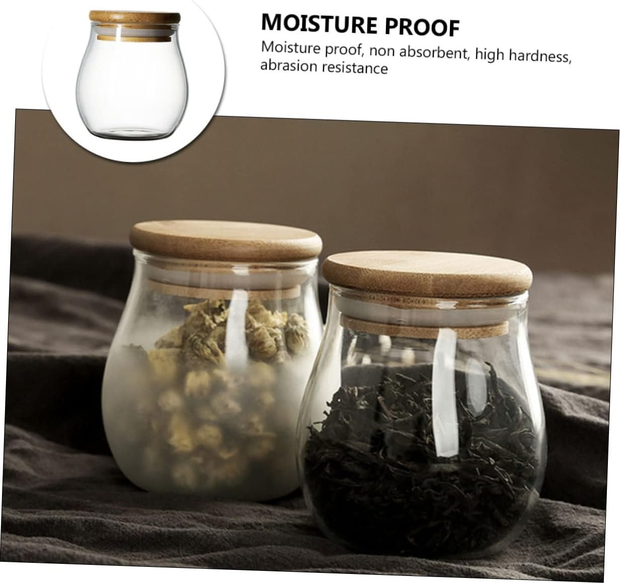 LABRIMP Tea Canister Storage Jar for Tea Leaves Multi-Purpose Jar for Home Party Shopping Mall image number 6