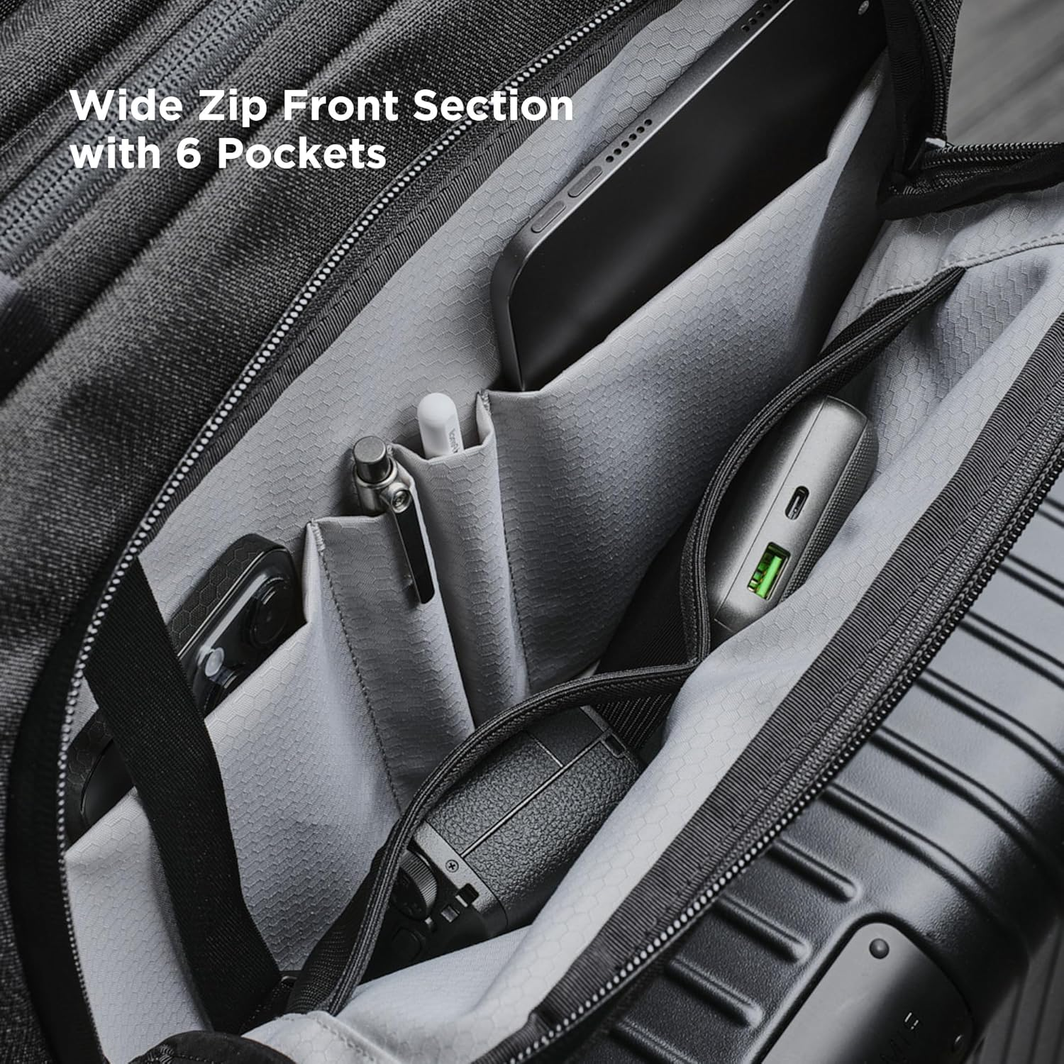 ALPAKA Bravo Tote Bag for 16 Inch Macbook Pro &ndash; Weatherproof 16 Inch Laptop Briefcase for Men & Women, Work Travel Tote (Black) image number 3