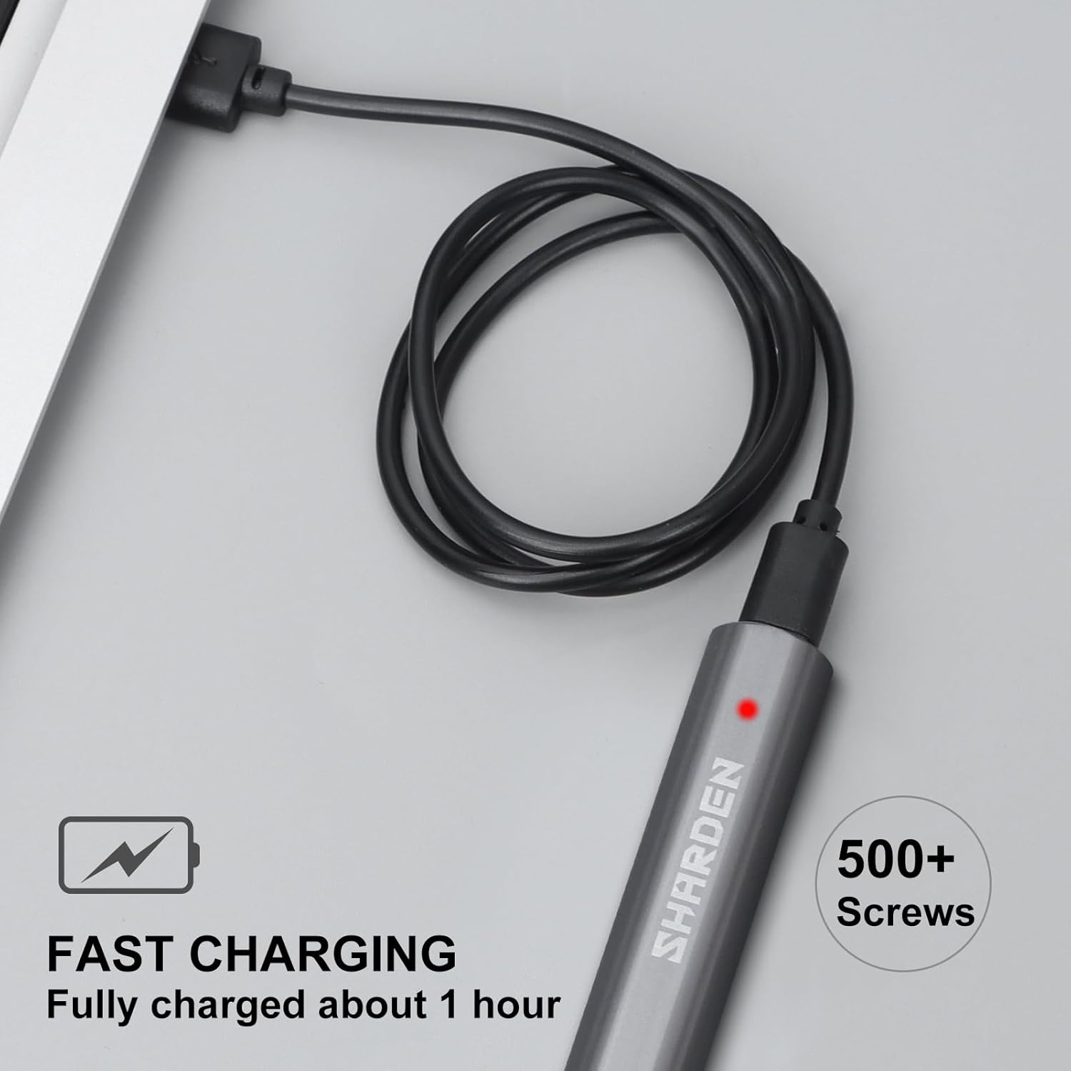 SHARDEN Mini Electric Screwdriver,29 in 1 Small Electric Screwdriver Kit with 24 Magnetic Bits,Precision Cordless Screw Driver Repair Tool for Phone Camera Laptop Watch