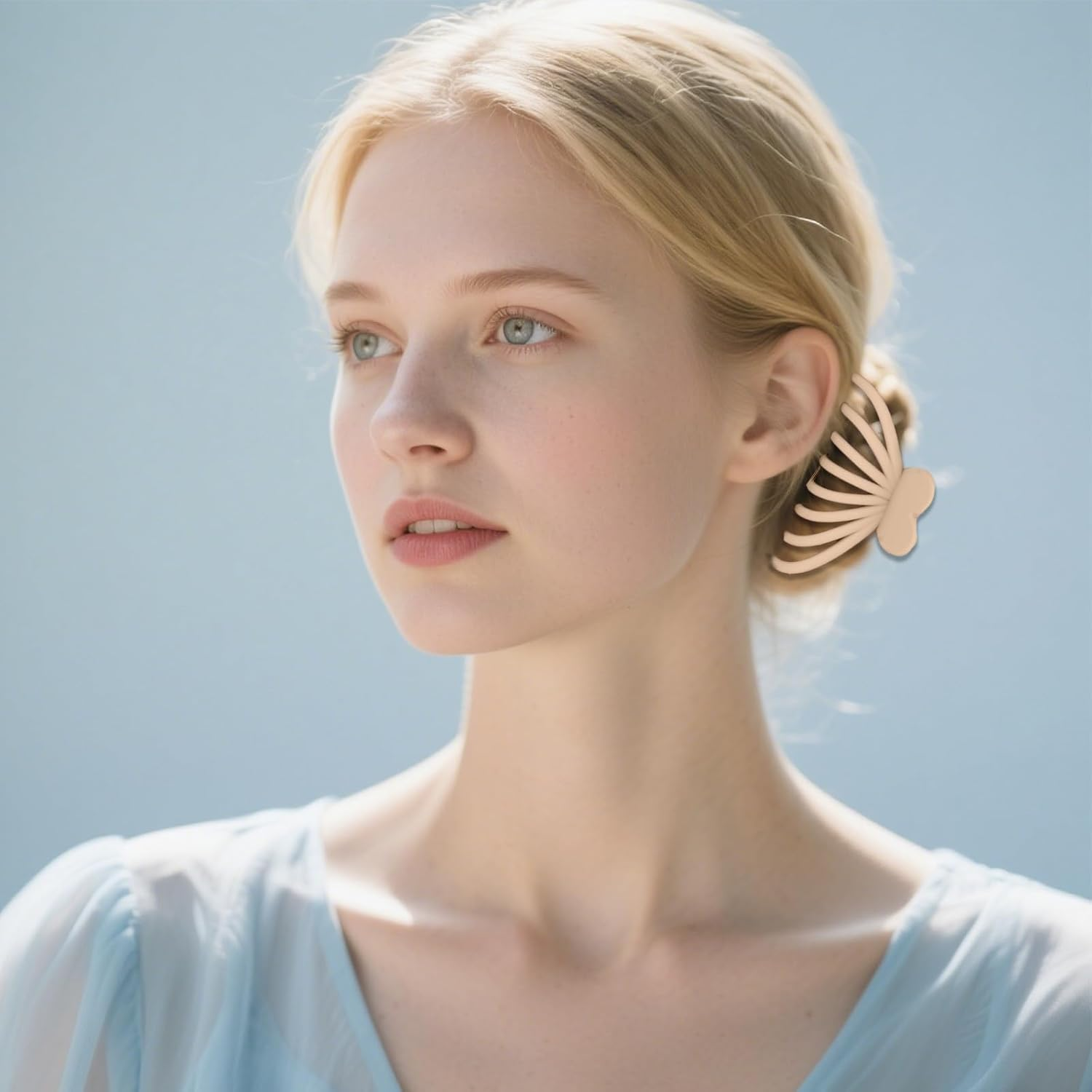 Bumlofa Set of 4 Women'S Hair Clips, Practical Hair Clips, Colourful Hairstyle Accessories for Everyday Use