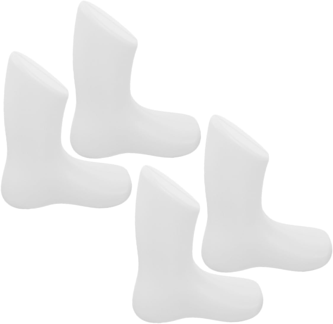 2 Pairs Baby Foot Mannequin and Toddler Foot Model White 9Cm Plastic Display for Kids Socks Retail Store image number 6