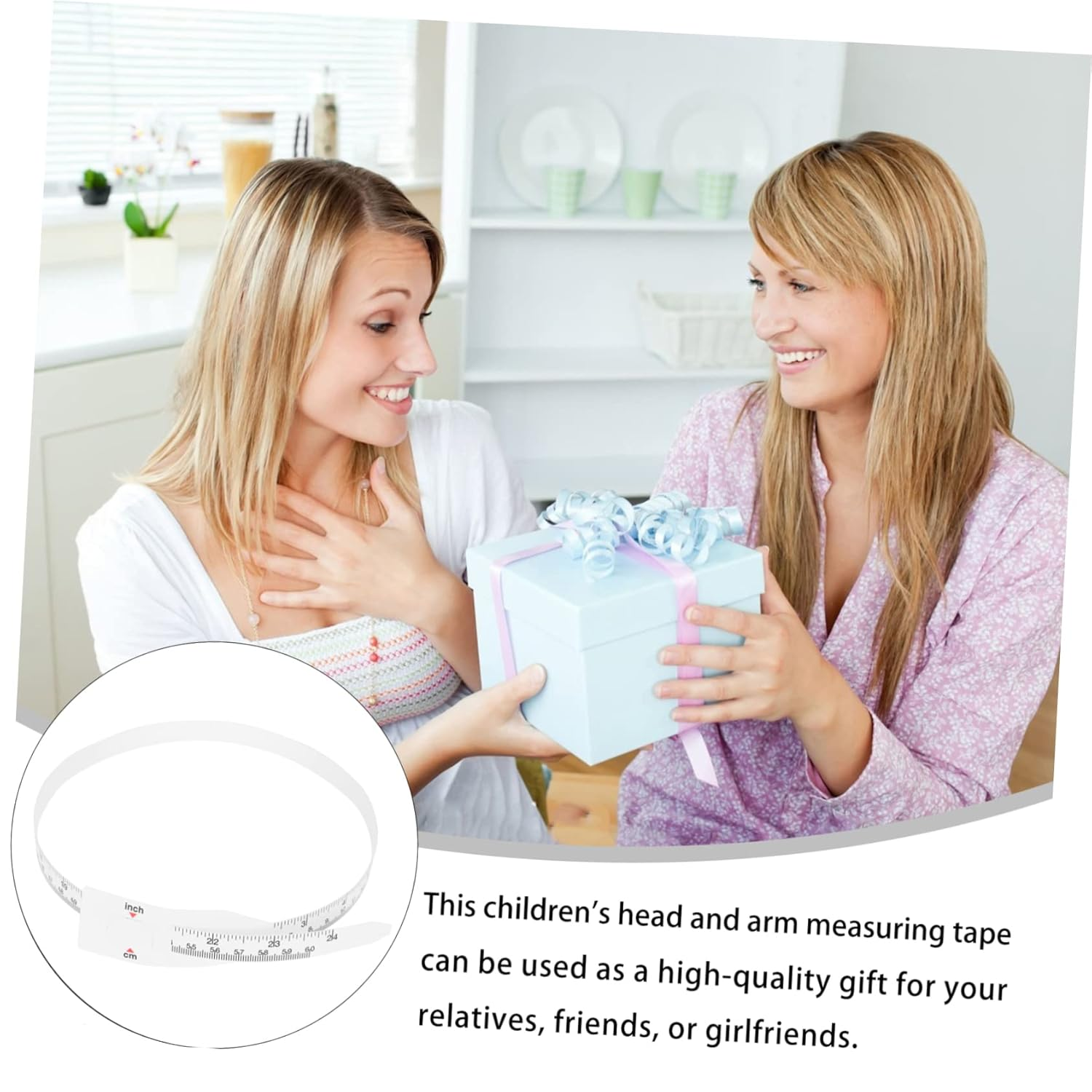 ARTIBETTER Infant Head Circumference Ruler 60Cm Measuring Tape 3 Pack Pp Material Inches Cm Marked Washable Reusable for Boys and Girls image number 2