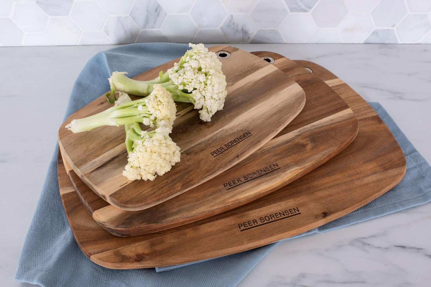 Peer Sorensen Slim Line Rouded Cutting Board, 27 X 18 X 1.2Cm, Acacia Wood image number 1