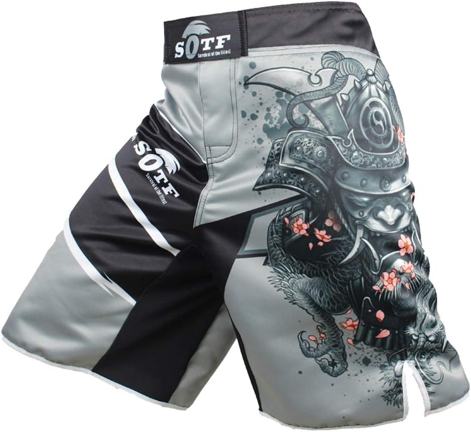 SOTF Boxing Shorts Men Muay Thai Fight Shorts MMA Shorts for Men BJJ image number 4