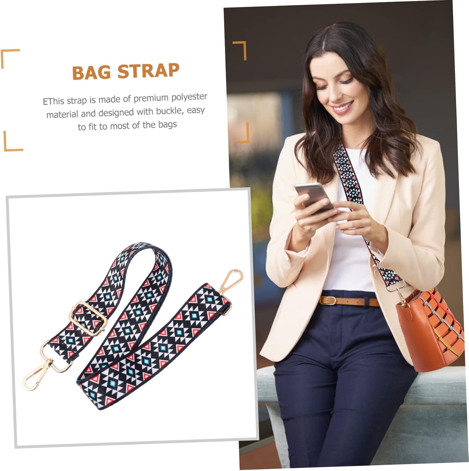 VALICLUD 3 Pcs Tape Pearl Handbag Strap Purse Strap Replacement Womens Wallet Hand Bags Purse Strap Canvas Women'S Tote Bags Handbag Replacement Strap Polyester Guitar Handle Miss