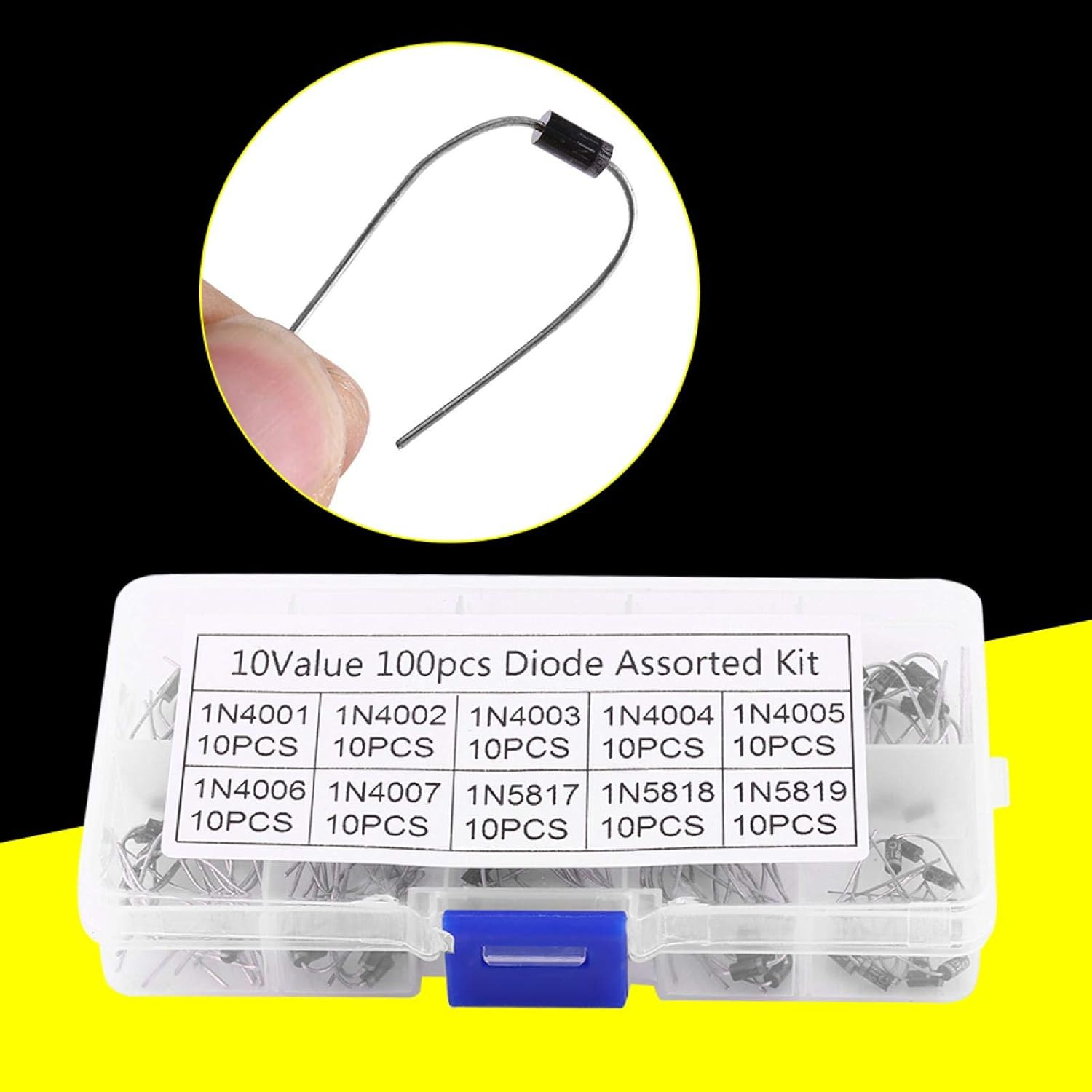 Rectifying Diodes, Electronic Diodes, 1N4001~1N4007 1N5817~1N5819 for Enthusiasts Electronic Professionals image number 3
