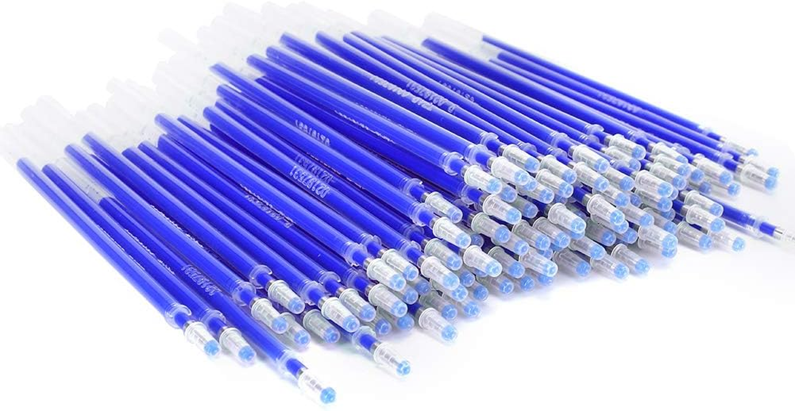 100Pcs Heat Erasable Fabric Pens Heat Pens Blue High Temperature Disappearing Pen for Temporary Marking on Shoes, Clothing and Leather image number 5