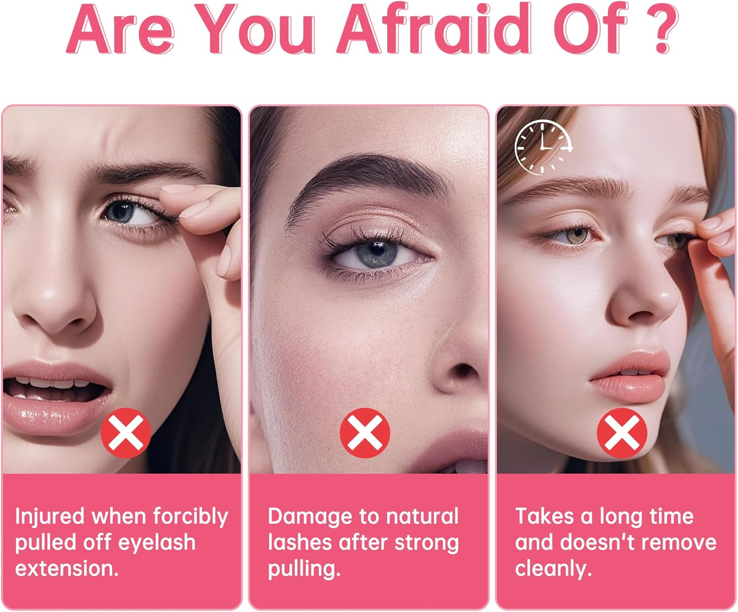 Beauty7 Eyelash Extension Remover Cream Lash Removal Cream Safe Fast Remove Eyelash Glue Low Irritation Pink 5G image number 2