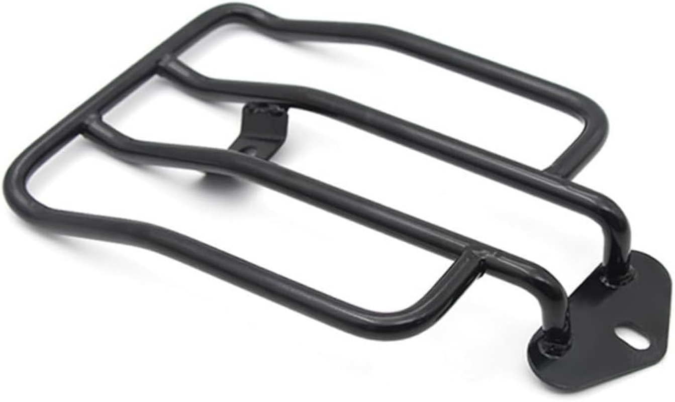 Cabilock Motorcycle Rear Luggage Rack Rear Seat Storage Rack Mount Sturdy Metal Frame Universal Fit Motorcycle Accessories for Men Carry Luggage Support for Tail Box and Helmet image number 3