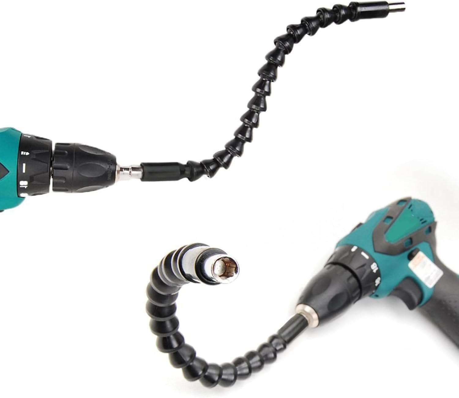 Riuulity Flexible Extension Screwdriver, Electric Drill, Hand Drill, High Accuracy, Snake Shape, Magnetic image number 3