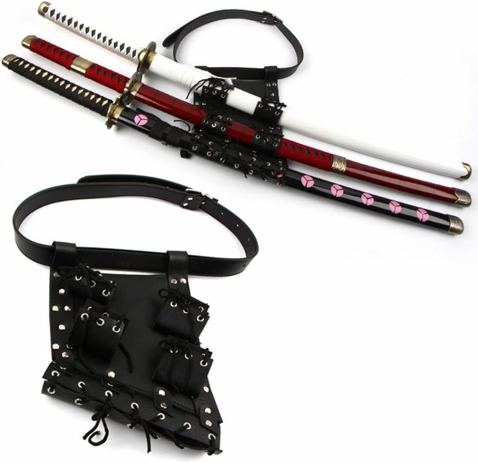 Sword Bag Sword Carry Case Back Strap Waistband for Ninja Hero Cosplay Anime Costume image number 3