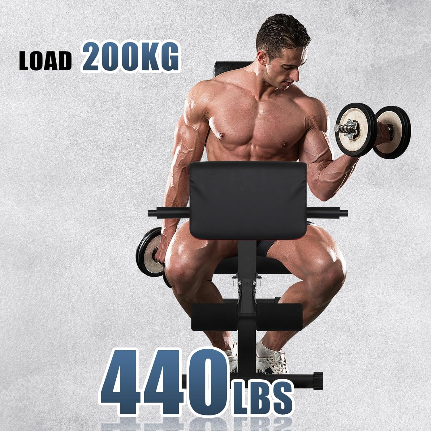 Weight Bench, Adjustable Bench for Whole Body Fitness, Multi-Use Workout Bench for Home Gym Strength Training image number 6