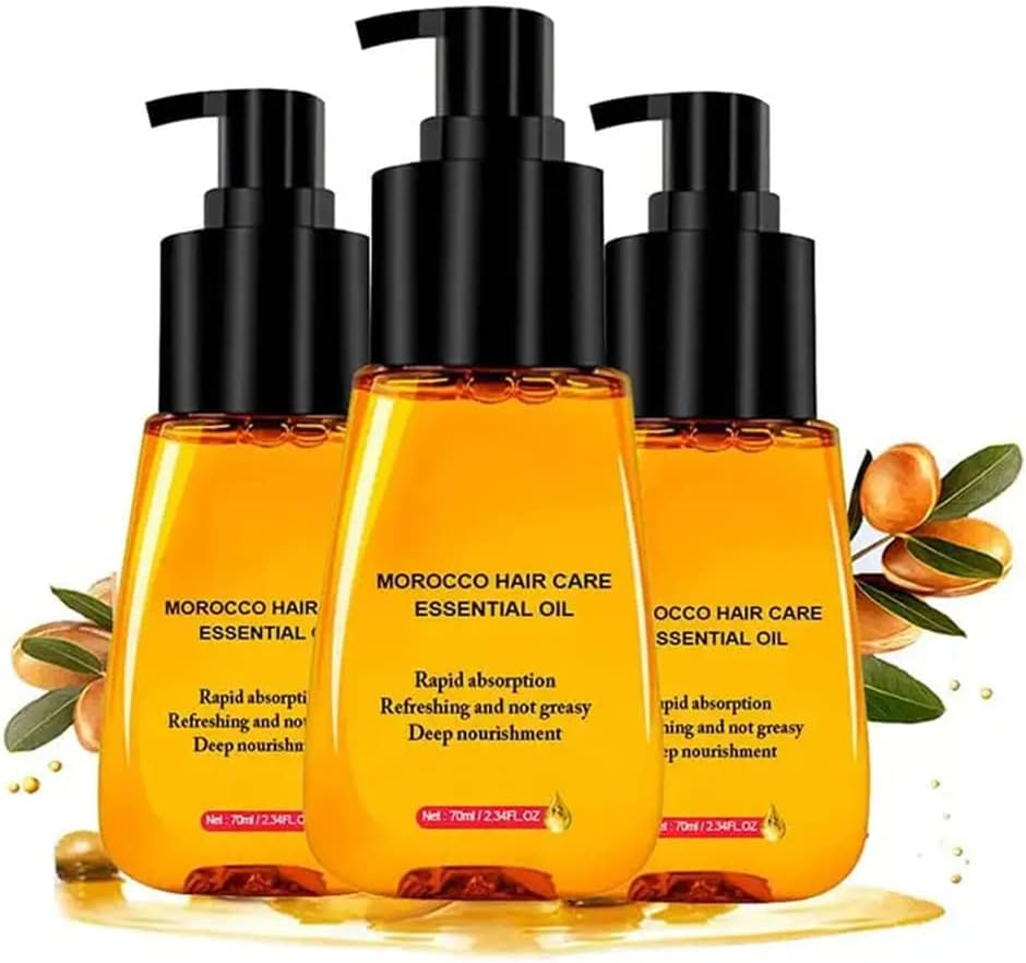 Shinestudio Anti-Frizz Hair Serum, Shine Studio anti Frizz Hair Serum, Shine Studio Morocco Silk Bright Hair Care, Hair Care Essential Oil Reduce Dry Hair (3 Pcs) image number 1