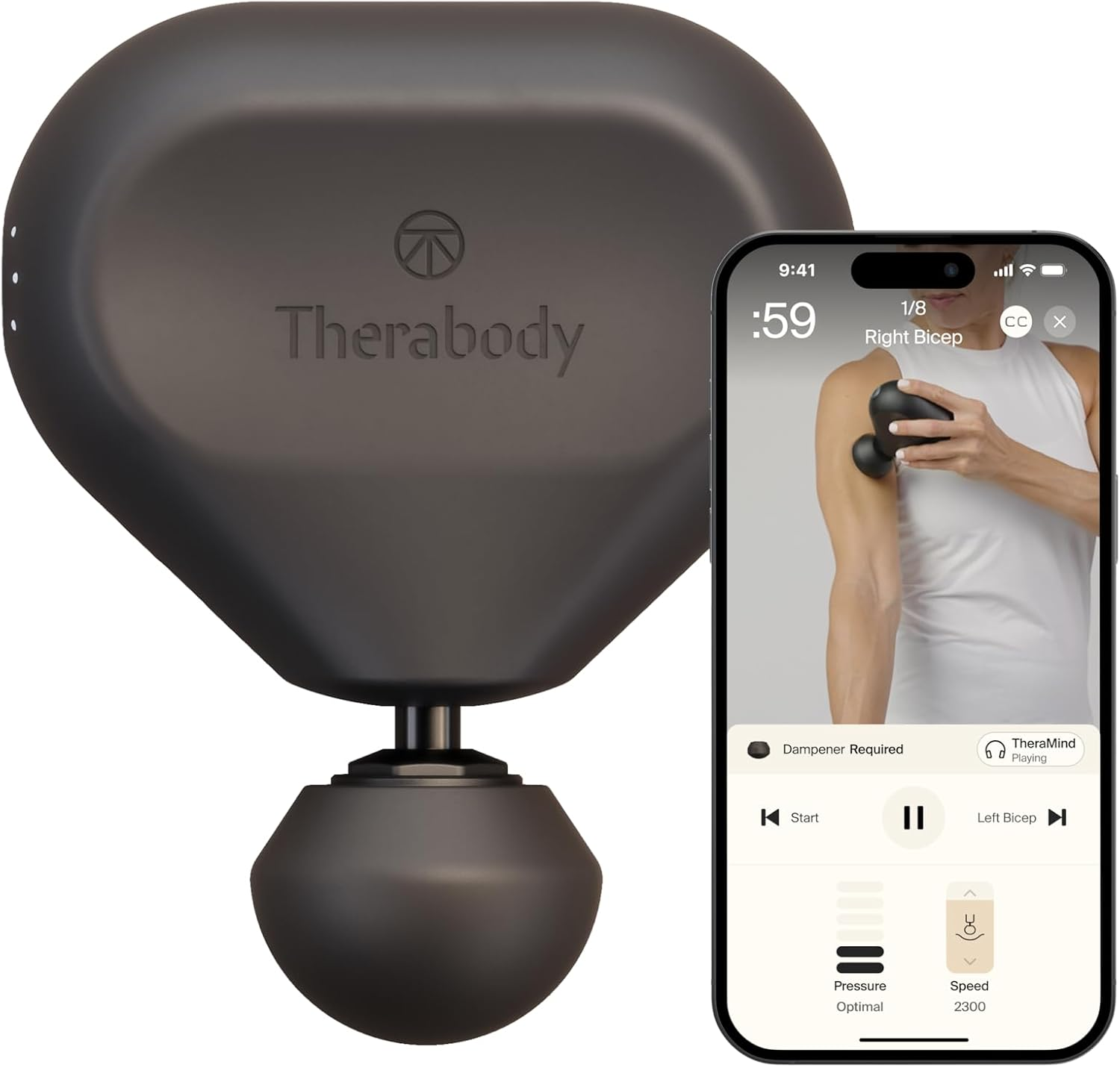Therabody Theragun Mini (3Rd Generation) &ndash; Ultra-Portable Massage Gun and Travel Essential for Fast, Effective Pain and Tension Relief Anywhere, Black