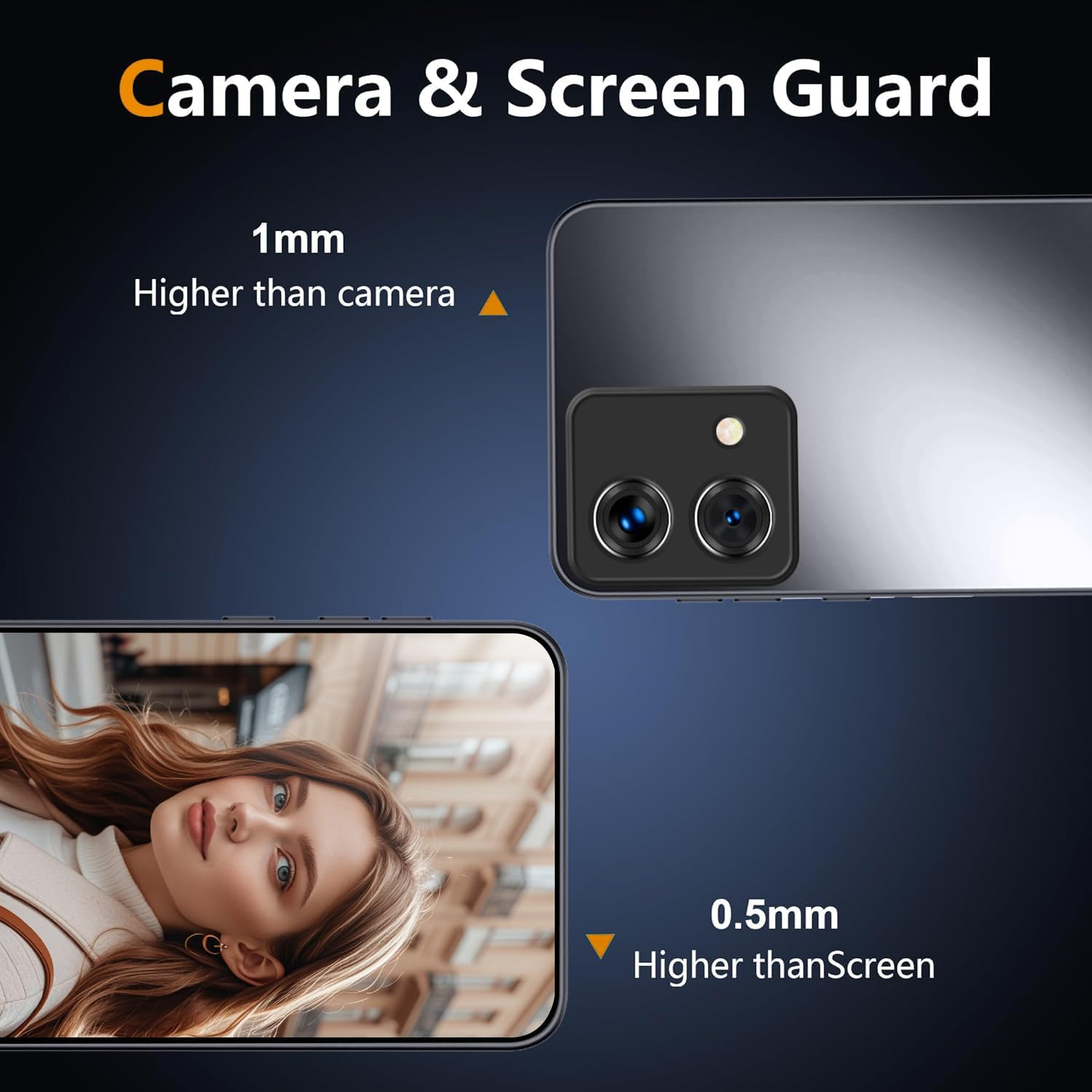 HAOYE Mobile Phone Case for Motorola Moto G84 5G Matte Frosted Case, Slim Non-Slip Shockproof Protective Case, Anti-Fingerprint Full Protection - Black