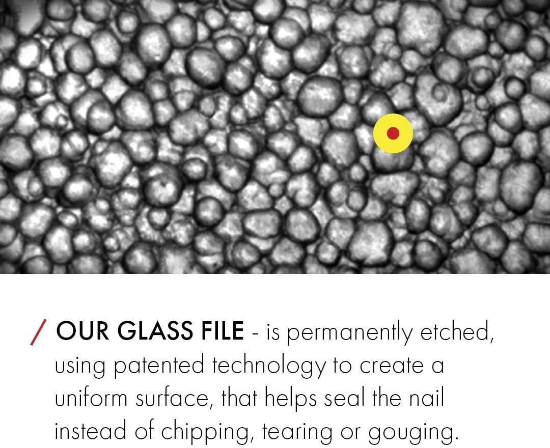 GERMANIKURE Pedicure Bar, Foot File, & Callous Remover - Black Glass with Leather Sleeve Ethically Made in Czech Republic image number 6