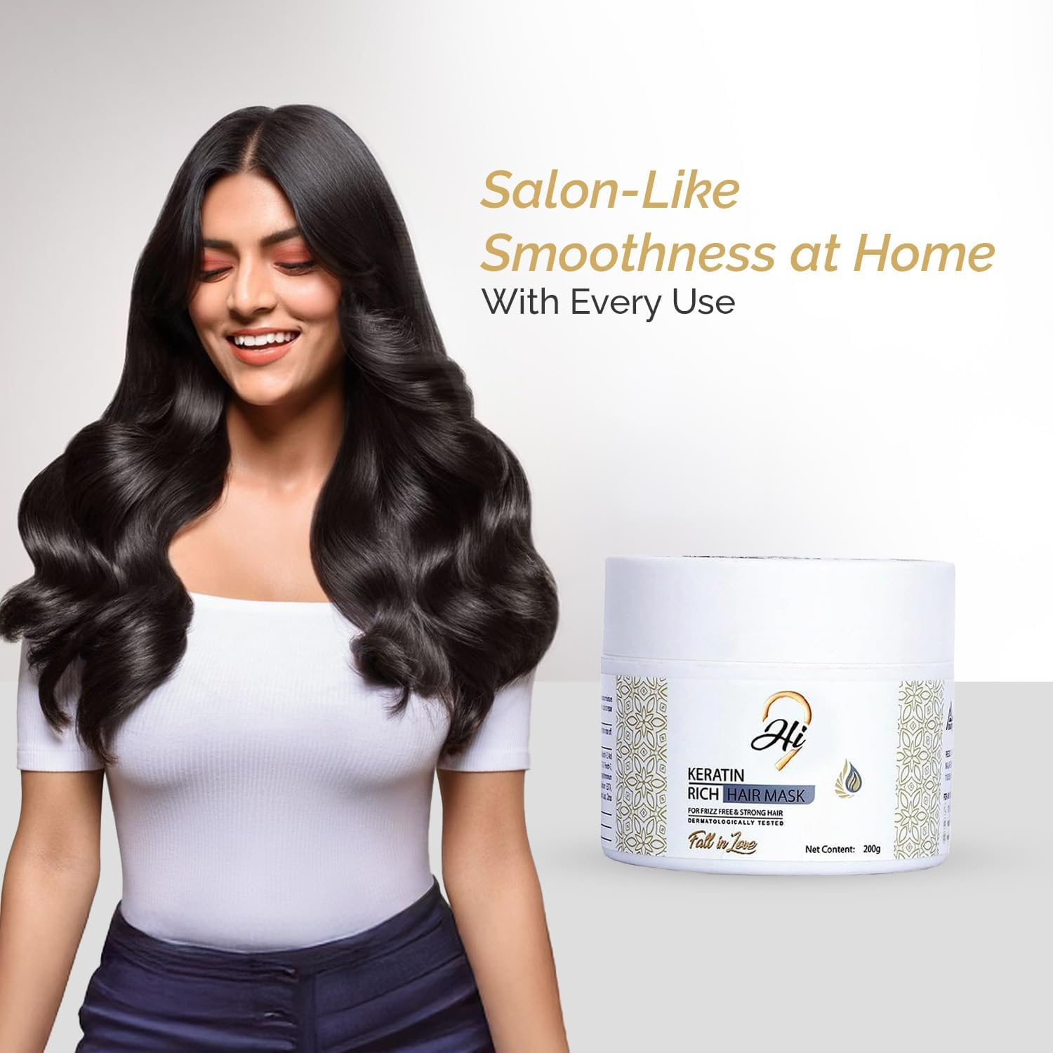 Hi9 - Keratin Rich Hair Mask for Frizz-Free and Strong Hair | Protein Mask for Intense Damaged and Dry Hair Repair | Deep Nourishing Hair Treatment | Blend of Biotin, Ceramides and Keratin | 200 GM Hair Mask for Hair Growth All Hair Types