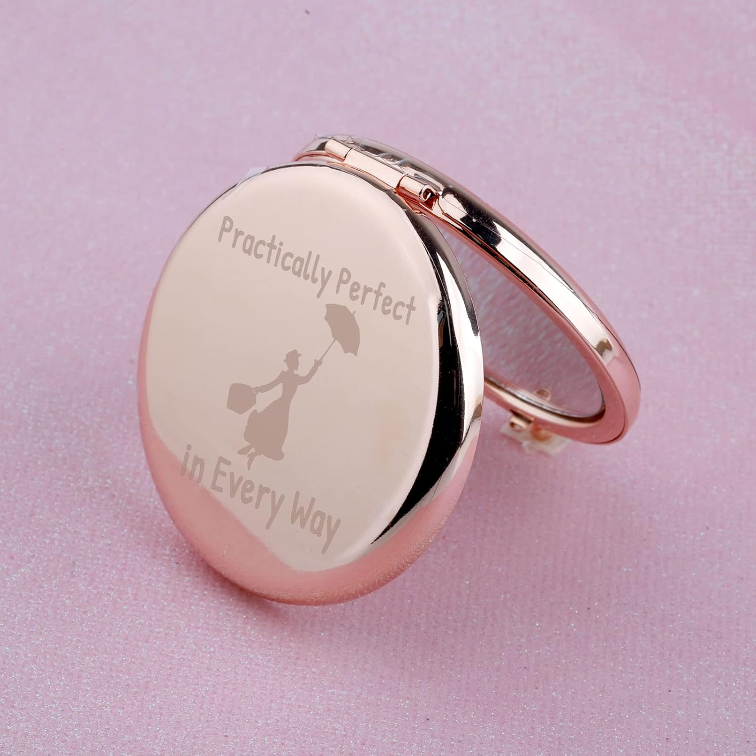 WUSUANED Movie Quote Makeup Mirror Practically Perfect in Every Way Mirror Fantasy Inspired Gifts for Movie Fans image number 4