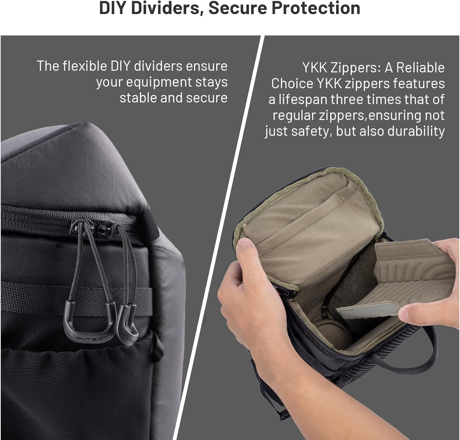 PGYTECH Camera Top Loader, Dslr/Slr/Mirrorless Cameras and Lenses with Adjustable Shoulder Strap, Expandable Organizing Pockets for Nikon/Canon/Sony Mirrorless Cameras, Waterproof image number 4