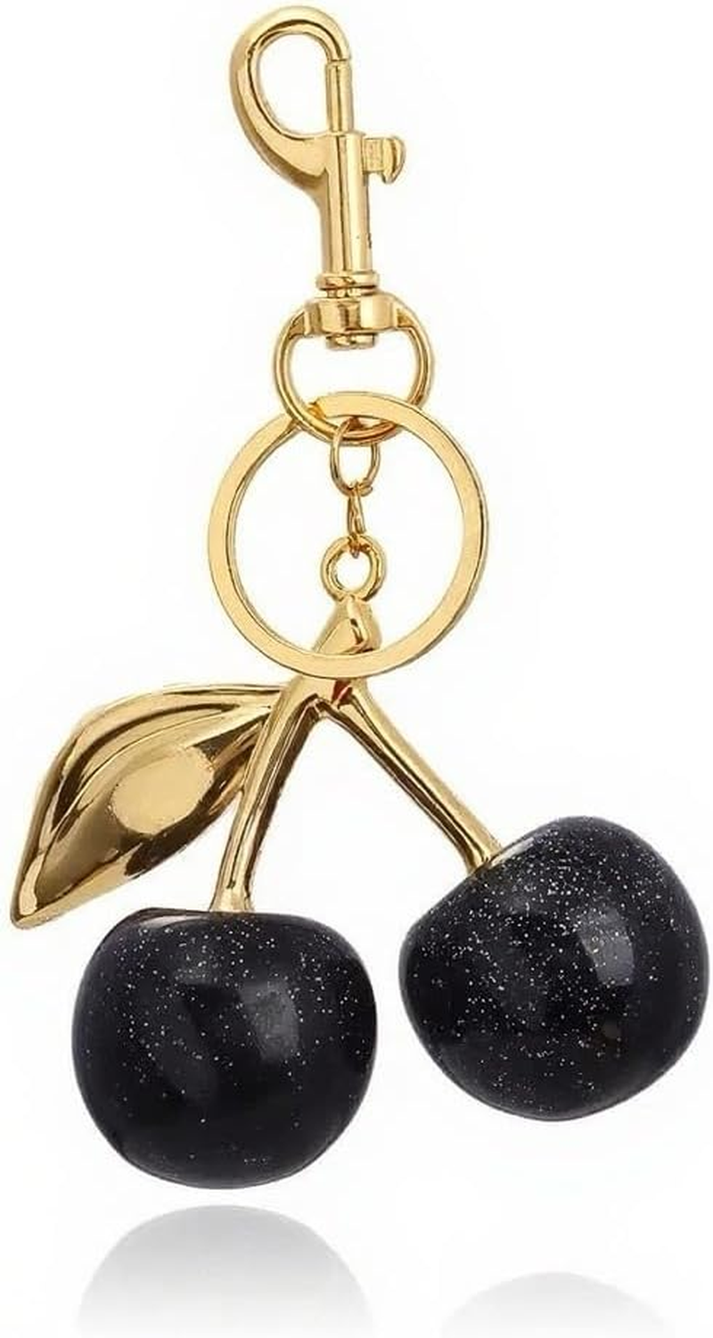 Staticlotus Jewelry Bag Decoration, Ritual, Little Fun, Delicate Keychain Crystal Cherry Car Cherry Metal