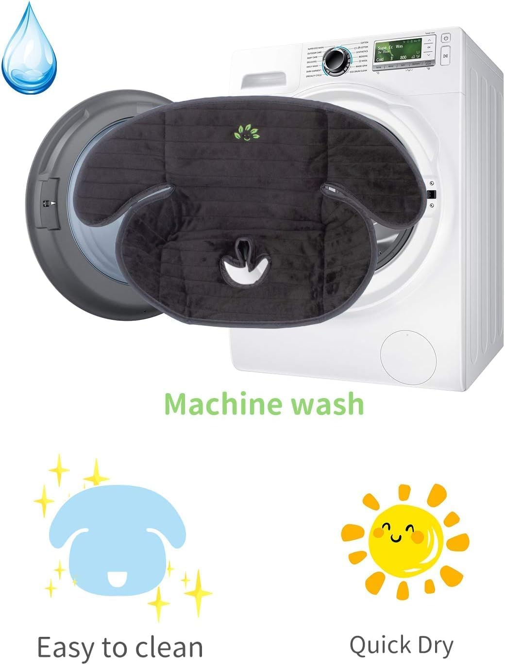 Chionwen Baby Car Seat Protection Pad, Suitable for Car Seats and Baby Car Seats, Waterproof, Machine Washable and Drying. image number 1