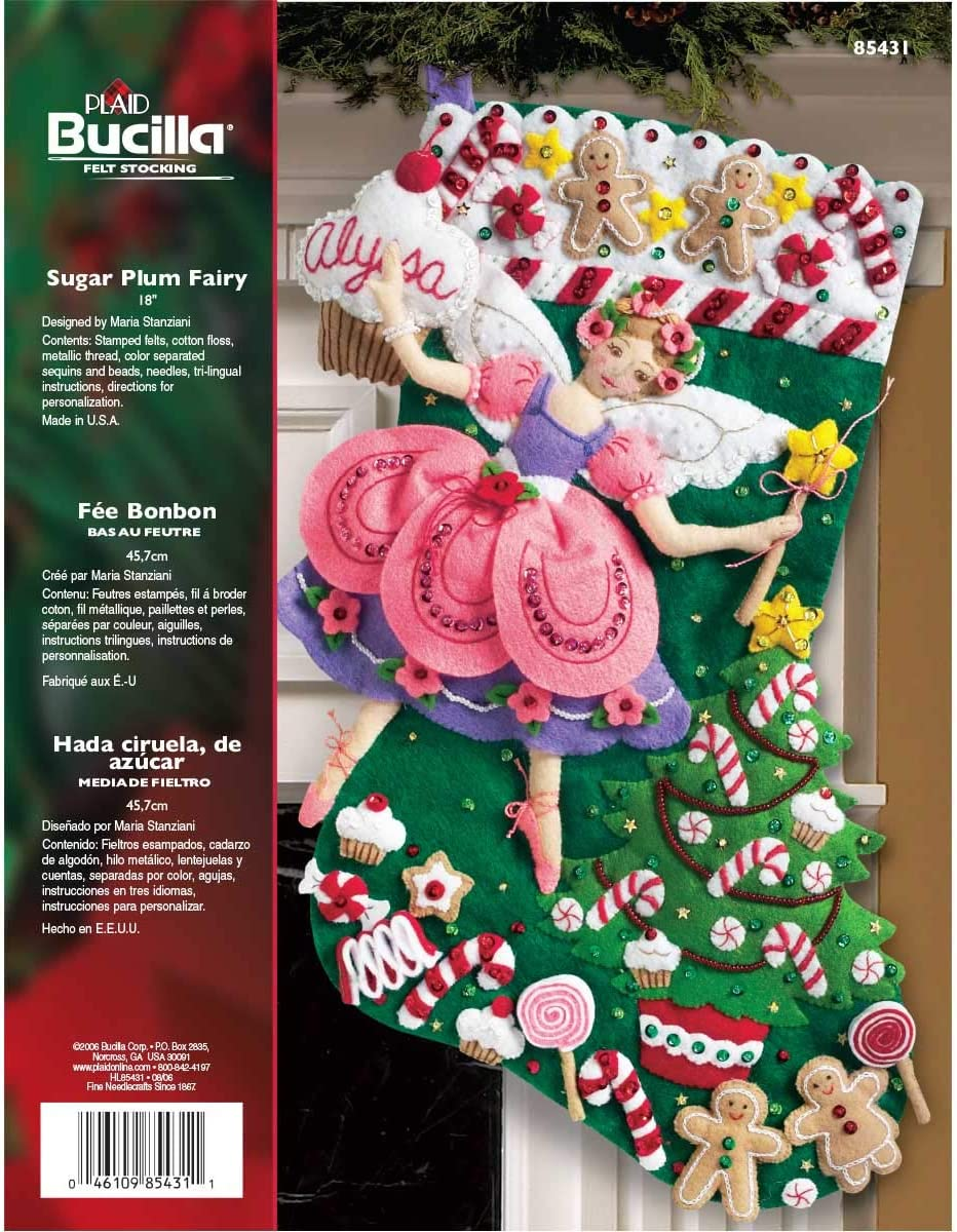 Bucilla Sparkle Snowflake Stocking Kit