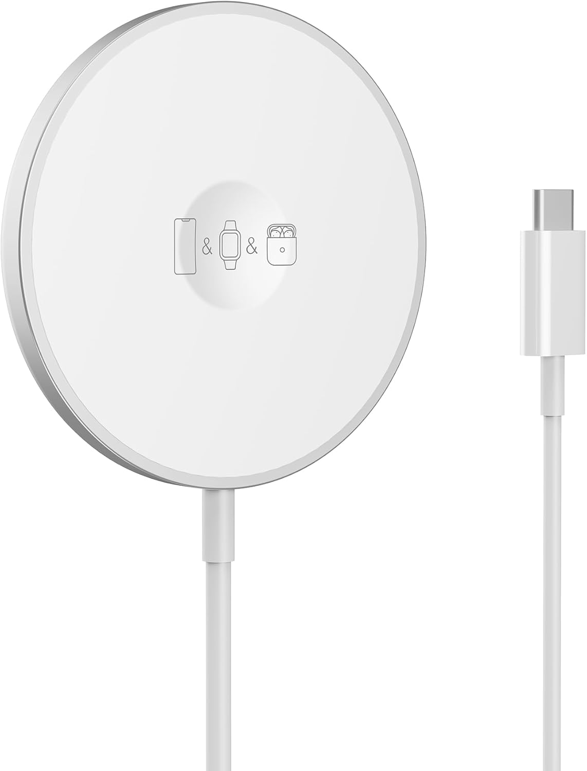 3 in 1 Fast Wireless Charger Magnetic Wireless Charging Compatible with Iphone 16/15/14/13/12 Series, Apple Watch, Airpods Pro 2/Pro/4/3/2, Apple Mag-Safe Charge image number 5