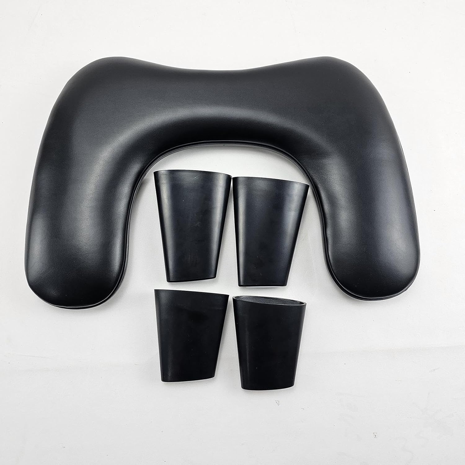 Eigell U Shape Arm Rest,Manicure Armrest,Professional Nail Art Accessories,Non Slip Manicure Hand Rest Pillow Cushion for Nail Art, Black - Brown image number 3