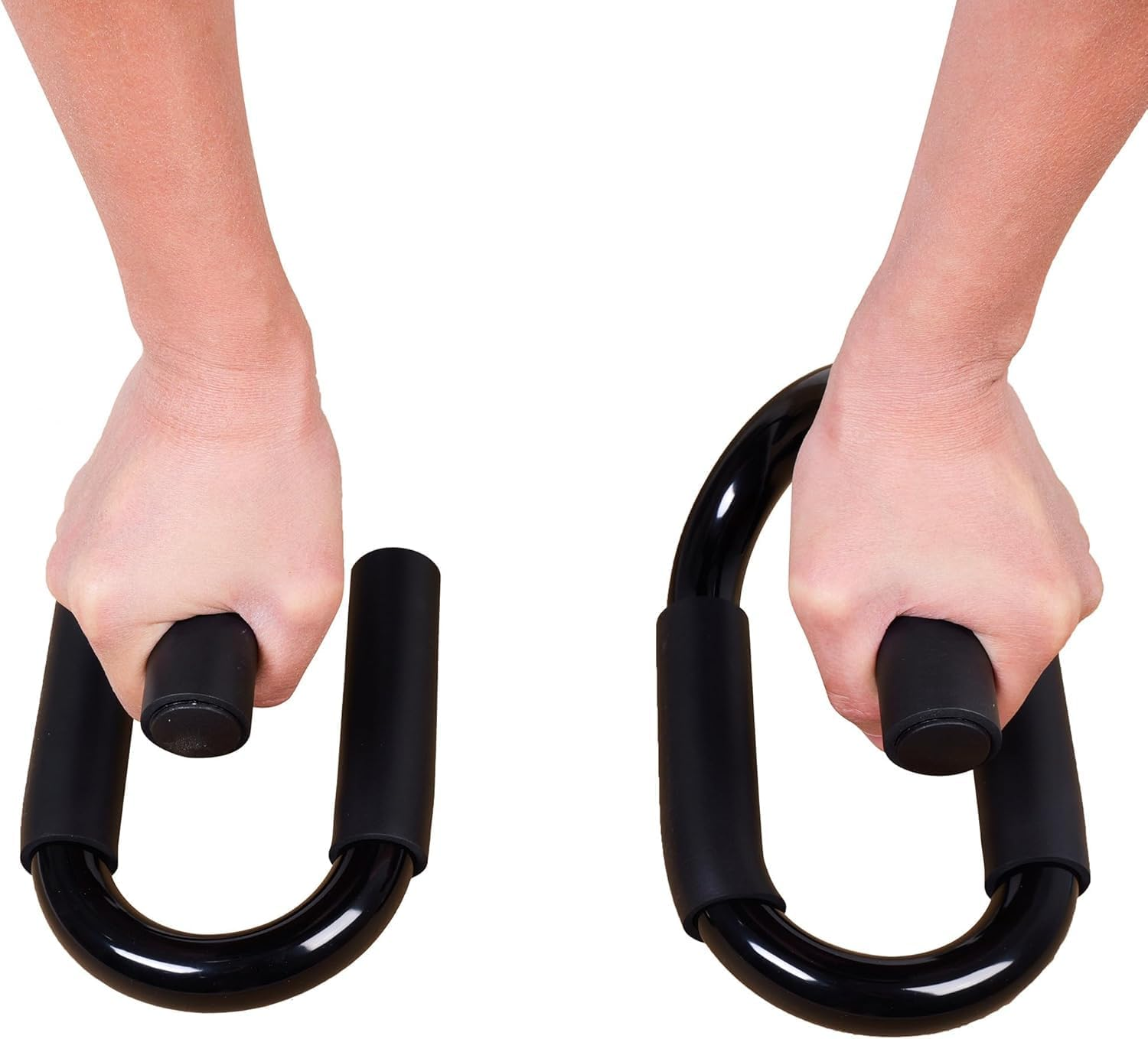 Push up Bars,Hand Grip Ring,Extra Thick Non Slip Foam Grip for Pushups,S-Shaped Push up Bars for Strength Training,Push up Handles for Men & Women,Ideal Pushup Handles for Floor Workout image number 1