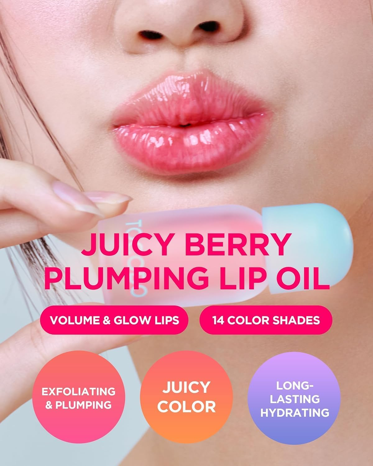 TOCOBO - Juicy Berry Plumping Lip Oil- 18 Cozy Pink 4G image number 5