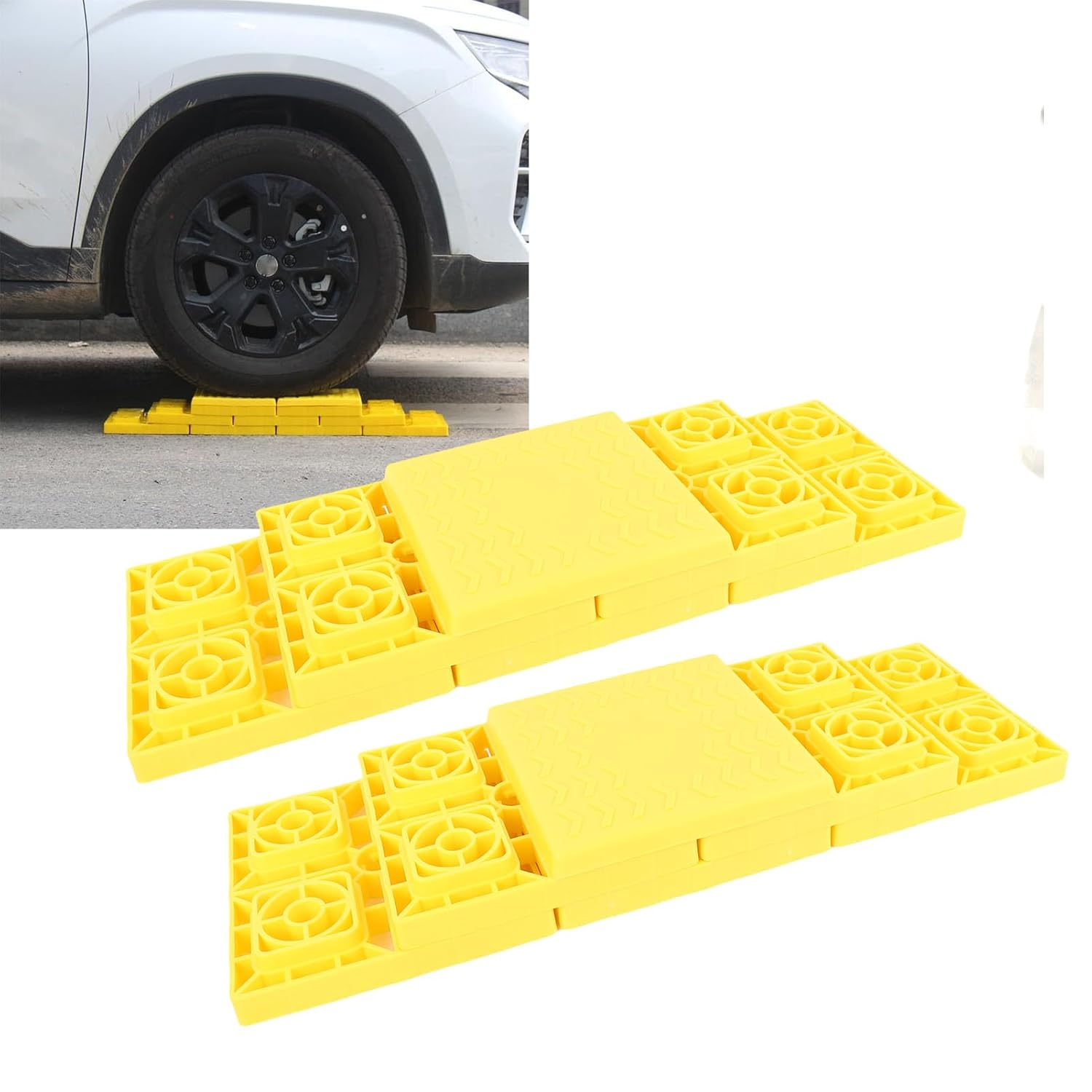 Haofy 12PCS RV Leveling Blocks Heavy Duty Interlocking Stackable Pads with Carry Bag 35,000LB Capacity anti Slip Jack Pads for Travel Trailers 5Th Wheels Campers image number 5