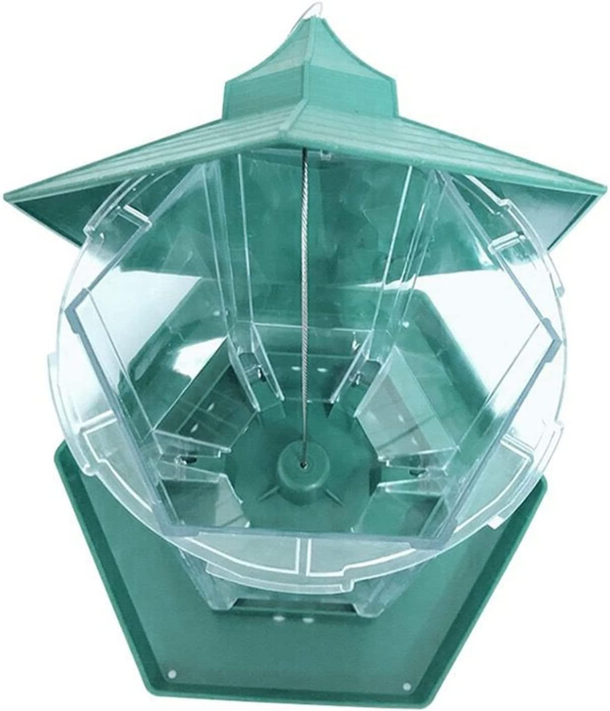 Bird Feeder for Wild Birds, Waterproof Roof Hanging Garden Decoration and Kids Wild Bird Feeder Kits, Durable Squirrel-Proof Bird Feeders Outside, Automatic Feeder Great for Attracting Birds (GE)