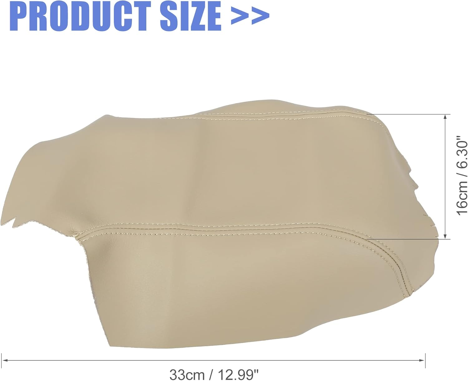 X AUTOHAUX Car Center Console Lid Armrest Seat Box Cover Protector Replacement Microfiber Leather for Land Rover for Range Rover Sport 2006-2013 Beige Leather image number 6