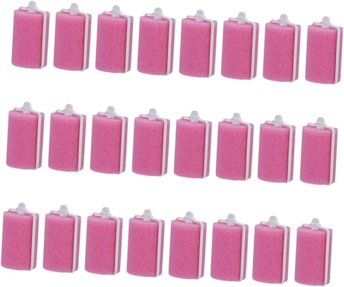 24Pcs Sponge Roller Foam Rollers Hair Curlers Hair Flexible Curlers Sponge S for Foam S for Dressing Tools - Pinkx3Pcs image number 2