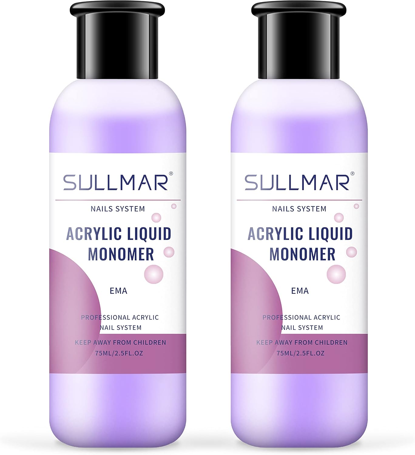 SULLMAR Acrylic Monomer Liquid 2Pcs X 75Ml Acrylic Monomer Liquid 5Oz Nail Acrylic Liquid Nail Tips for Acrylic Nails Professional Nail Monomer Liquid Odorless Monomer 2.5Oz/75Mlx2Pcs image number 6