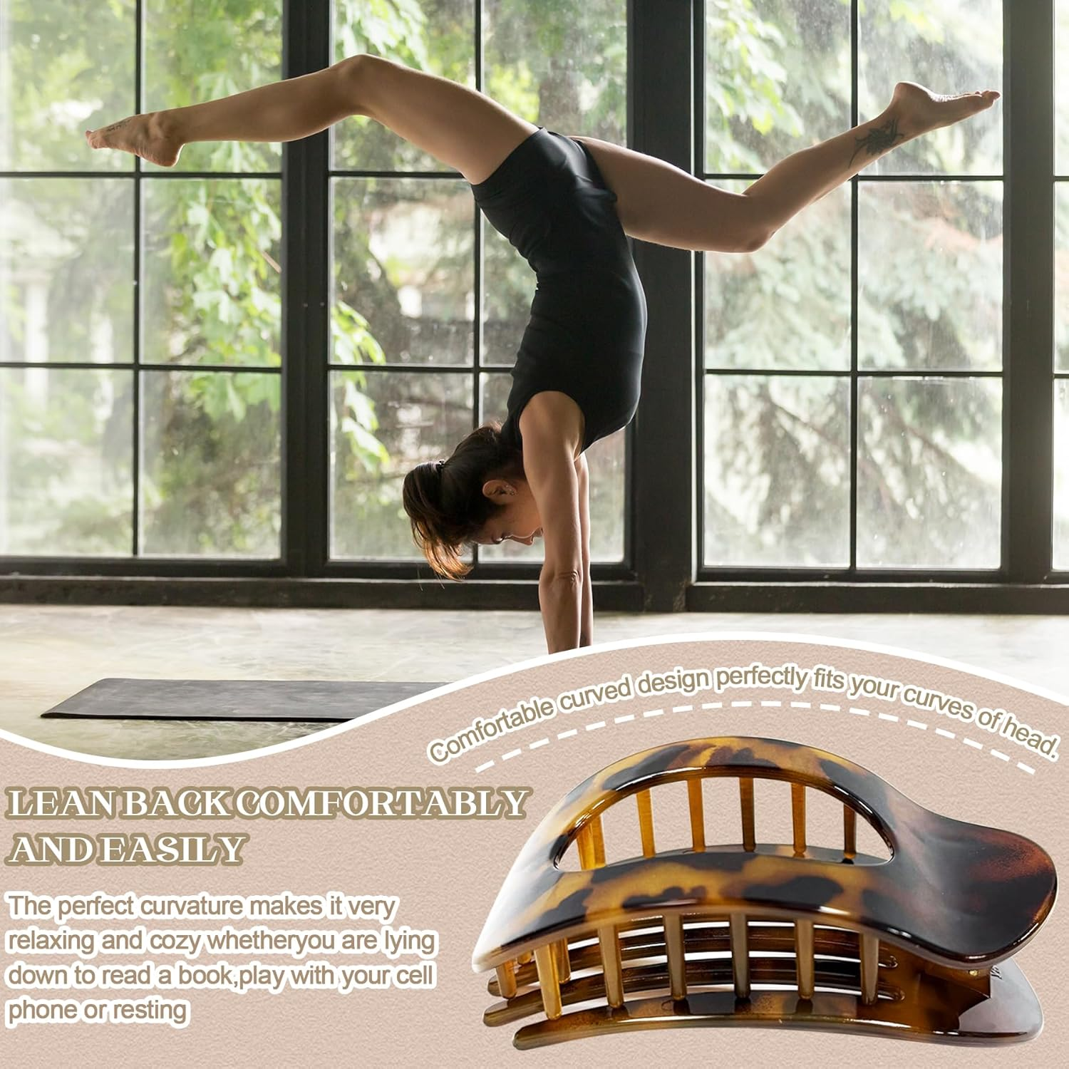 TZEKING Pack of 6 Hair Clips for Women, Flat Claw Clip, Hair Clips Women'S Thin Hair, Non-Slip Hair Clip, Strong Hold Side Hair Clips for Thick and Thin Hair