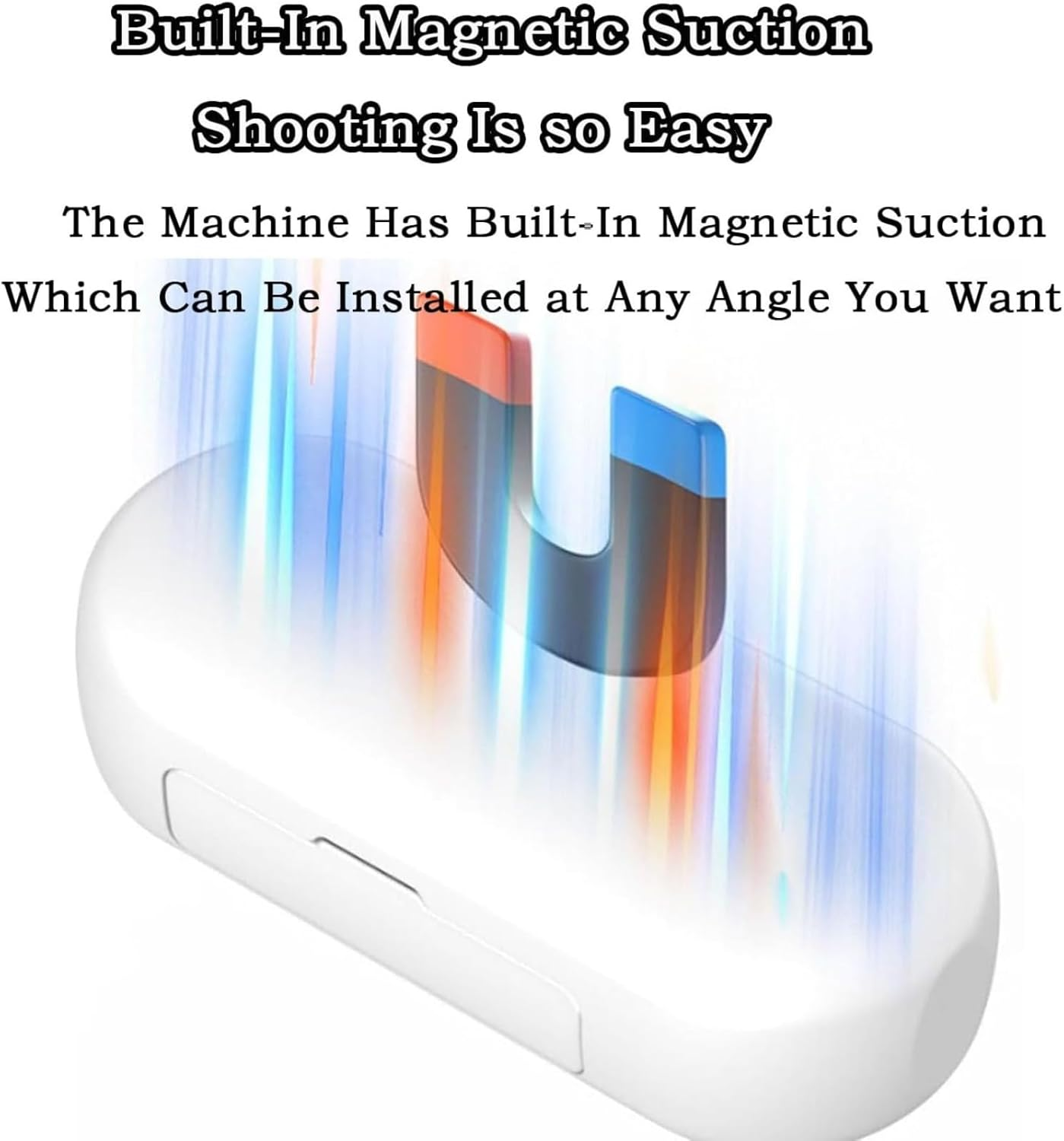 256G 4K POV Hd Wearable Thumb Action Camera, Motorcycle/Cycling Helmet Camera with Magnetic Clip, 120&deg;Wide-Angle,360&deg; Rotation,Ip68 Waterproof, for Vlog Recording (Balck-1080P-Wifi,256G) image number 5